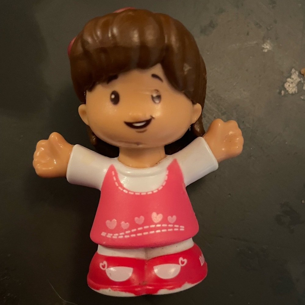 Fisher Little People Mia Figure 2017 Adorable Pink and White Kids Toy Figure